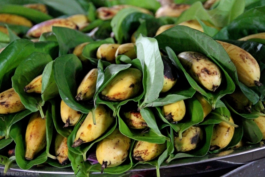 Devostock Bananas Fruit Fresh Healthy