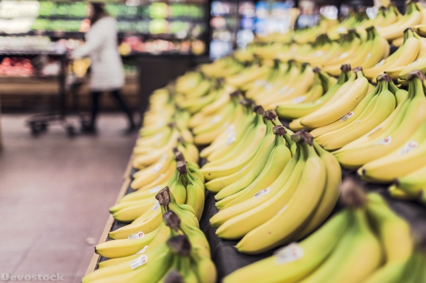 Devostock Bananas Fruits Food Grocery
