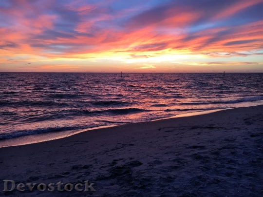 Devostock Beach Sunset Beach Sunset