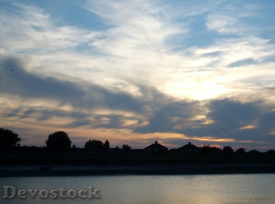 Devostock Clouds Sunset Evening Sky 1