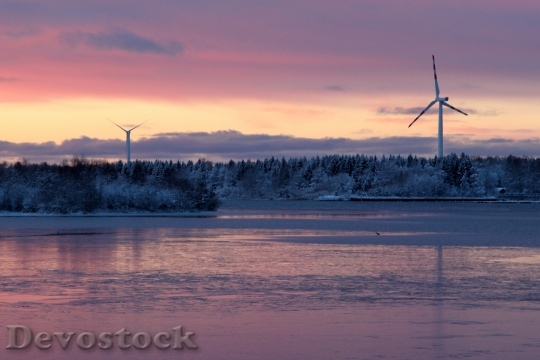 Devostock Finland Windmills Energy Landscape