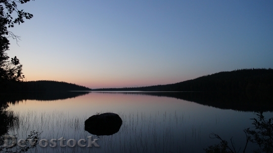 Devostock Lake After Sunset Dusk