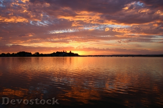 Devostock Lake Macquarie Sunset Water