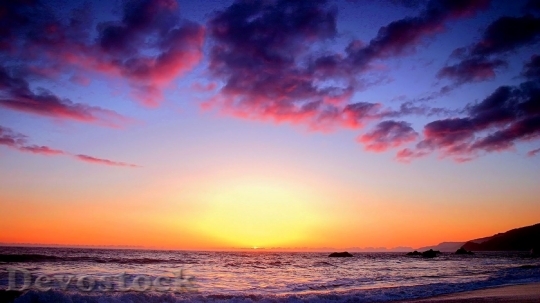 Devostock Mar Nature Sunset 411181