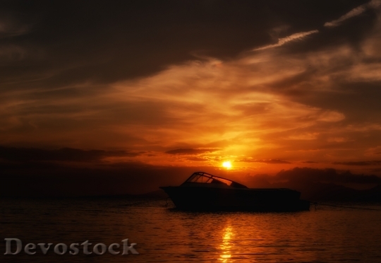 Devostock Margarita Island Sunset Boat