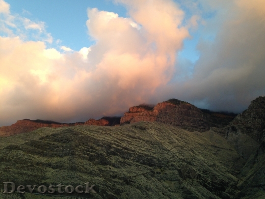 Devostock Mountain Gran Canaria Landscape