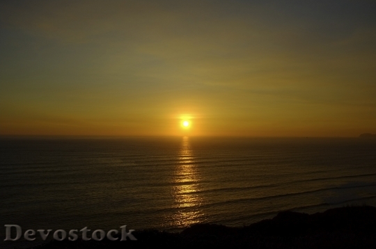 Devostock Pacific Ocean Sunset Relax