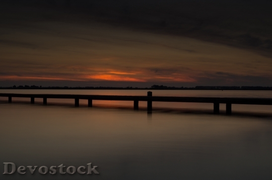 Devostock Pier Jetty Lake Calm