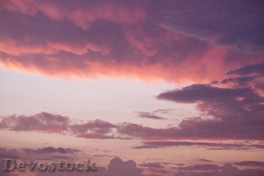 Devostock Pink Sky Sunset Clouds