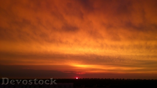 Devostock Sky Red Blood Sunset