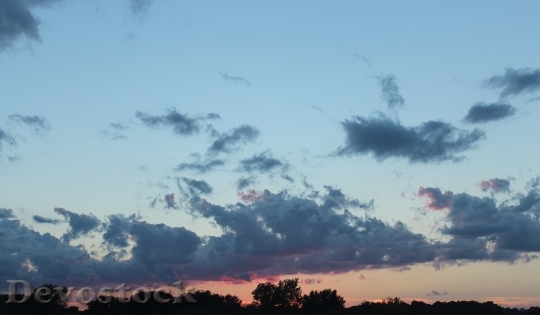Devostock Sky Sunset Blue Pink