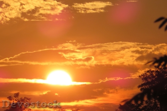 Devostock Sun Sunset Abendstimmung Romance 0