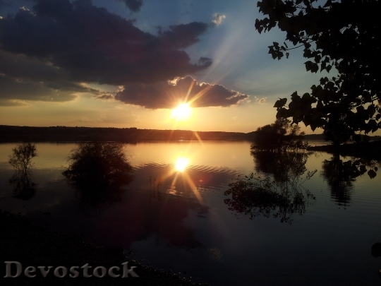 Devostock Sun Water Sunset September