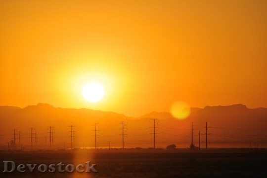 Devostock Sunrise Landscape Sunset Sunlight 0
