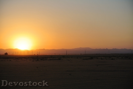Devostock Sunrise Landscape Sunset Sunlight