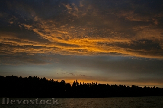 Devostock Sunset Abendstimmung Afterglow Sky 1