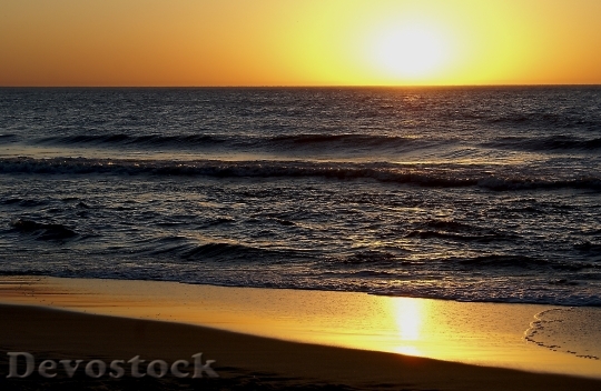 Devostock Sunset Beach Front View