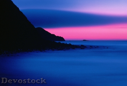 Devostock Sunset Buldir Island Alaska