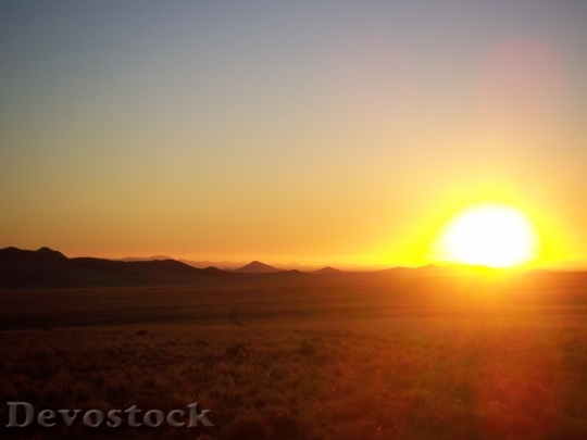 Devostock Sunset Desert Africa Namib