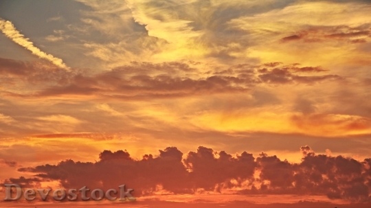 Devostock Sunset Evening Sky Atmospheric 1