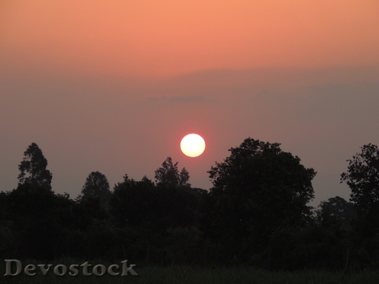 Devostock Sunset Horizon Sun Landscape