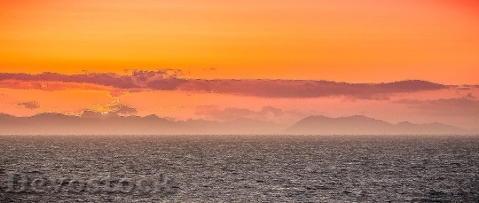 Devostock Sunset Ocean Sea Clouds 0