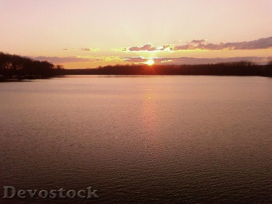 Devostock Sunset Over Tikvara Lake