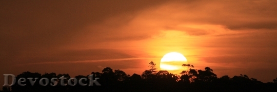 Devostock Sunset Red Sky Sun 0