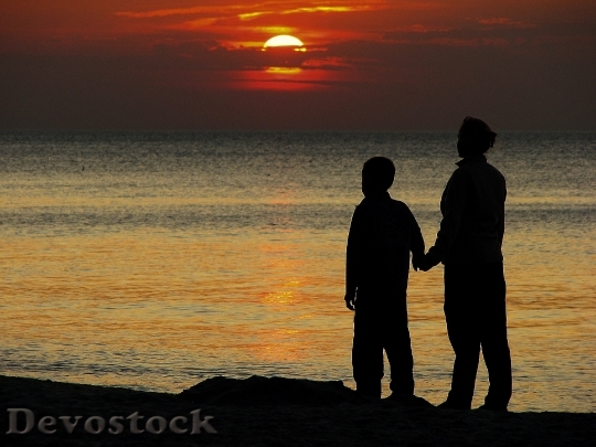Devostock Sunset Sea Baltic Sea 3