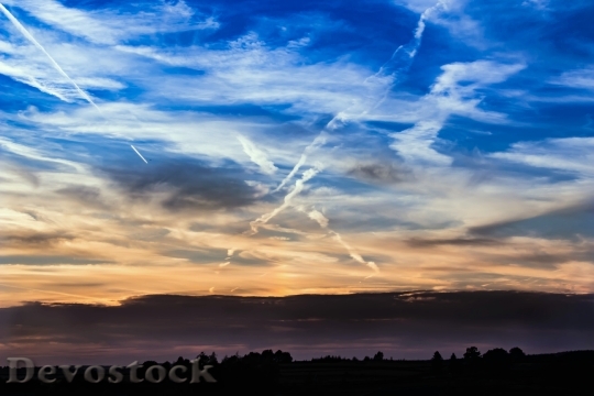 Devostock Sunset Sky Clouds Abendstimmung 10