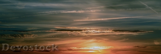 Devostock Sunset Sky Clouds Abendstimmung 14
