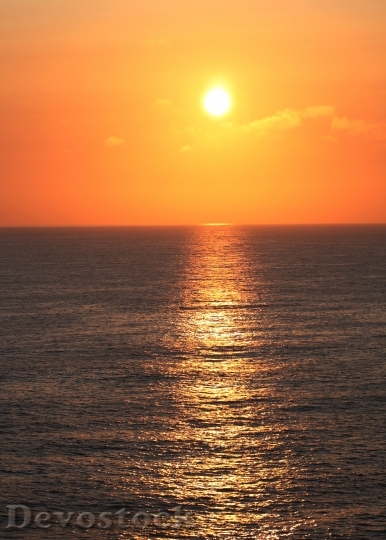Devostock Sunset Sun Sea Water