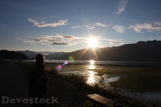 Devostock Valdez Alaska Sunset Twilight