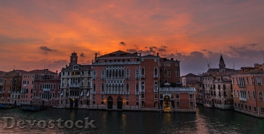 Devostock Venice Italy Sunset Grand