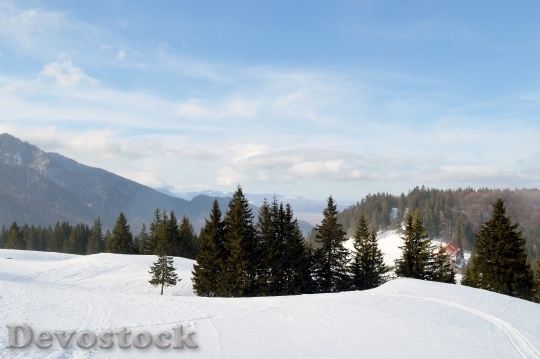 Devostock Winter Scene Mountain Wonderland 14