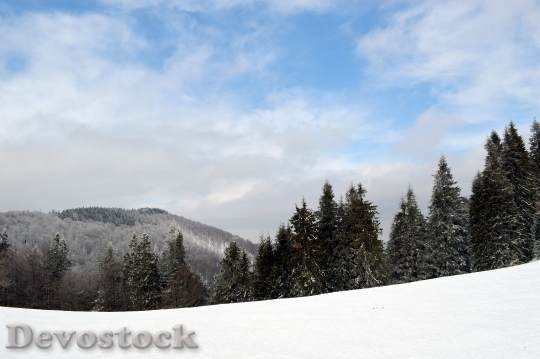 Devostock Winter Scene Mountain Wonderland 16