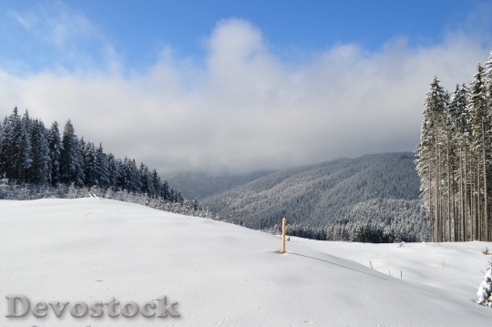 Devostock Winter Scene Mountain Wonderland 7