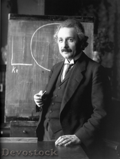 Devostock Einstein Albert black and white