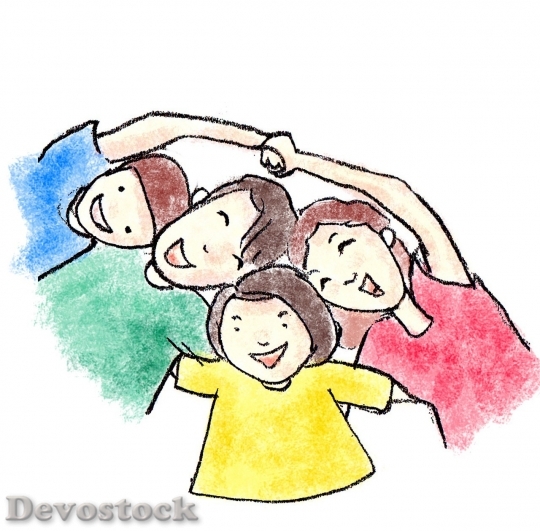 Devostock Family cartoon