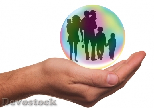 Devostock Family globe with hand