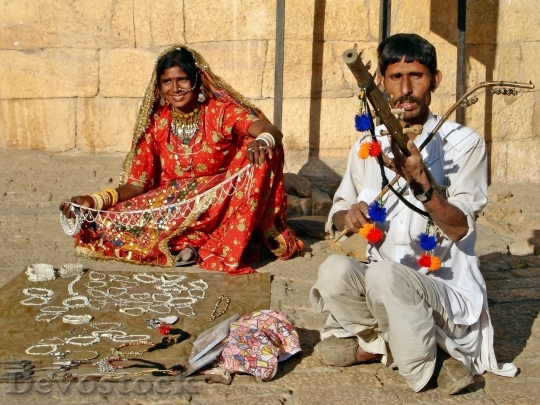 Devostock Family on the carpet selling accessories