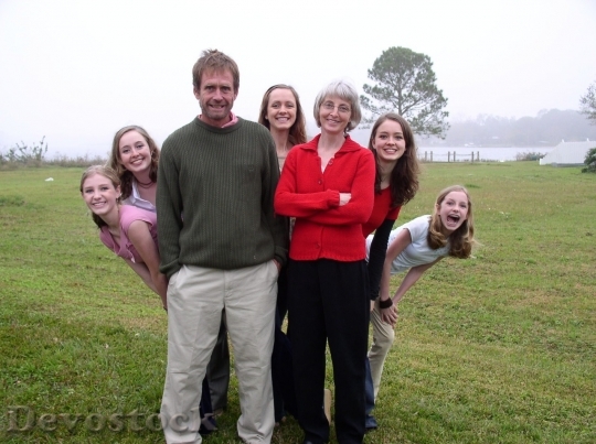 Devostock Family with five beautiful daughters