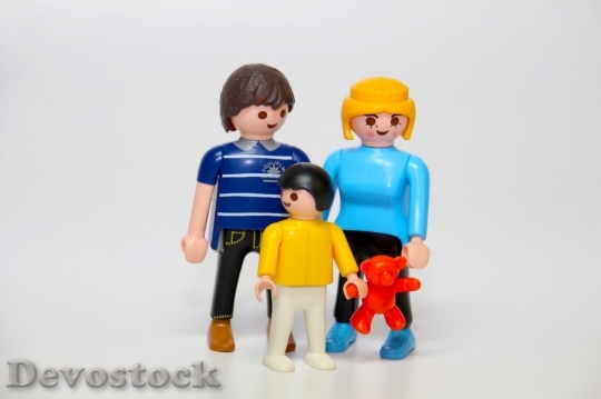 Devostock Lego family with one boy