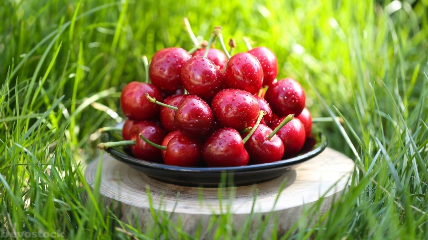 Devostock Nutritious fresh cherries  (9)
