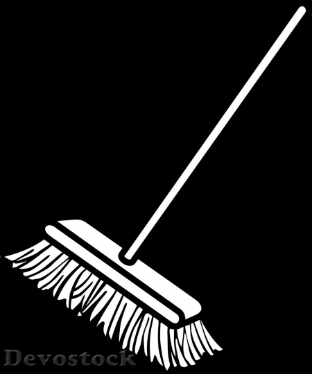 Devostock Sweeping brush cartoon