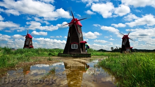Devostock Tradional Dutch windmill