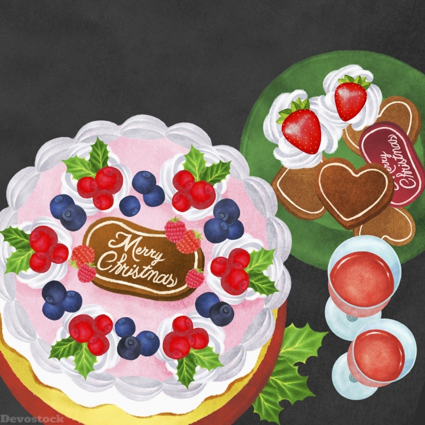 Devostock Very tasty colorful cartoon cake  (1)
