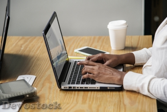 Devostock Woman working on a laptop