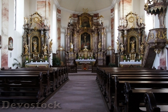 Devostock Altar Baroque Nave Religion