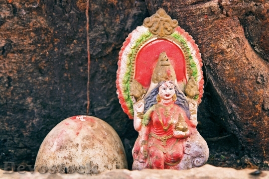 Devostock Altar India Temple Hinduism